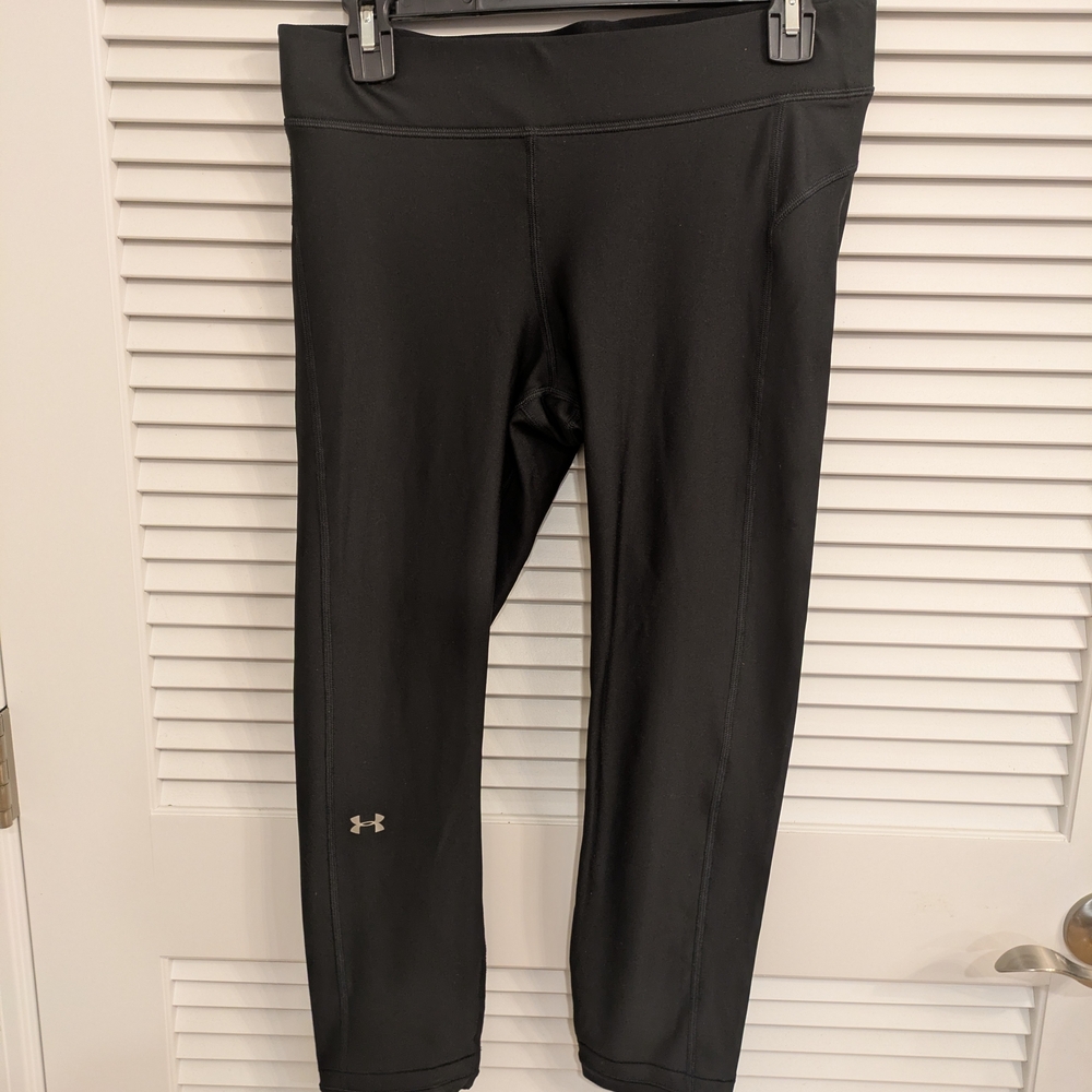 Under Armour Black Performance Leggings Size LG Dressing 1 Time